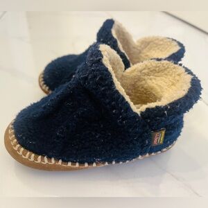 LL Bean Cozy Kids' Navy Blue Slippers
